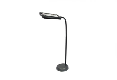 Hands-Free Full-Page Floor Magnifying Lamp with LED Lights