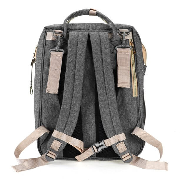 Convertible Baby Nappy Backpack with Foldable Bassinet – Waterproof Multi-Pocket Design | ventumra