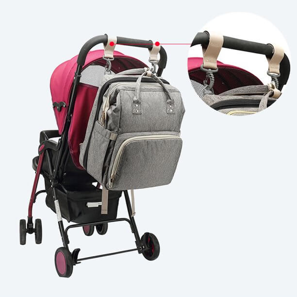 Convertible Baby Nappy Backpack with Foldable Bassinet – Waterproof Multi-Pocket Design | ventumra
