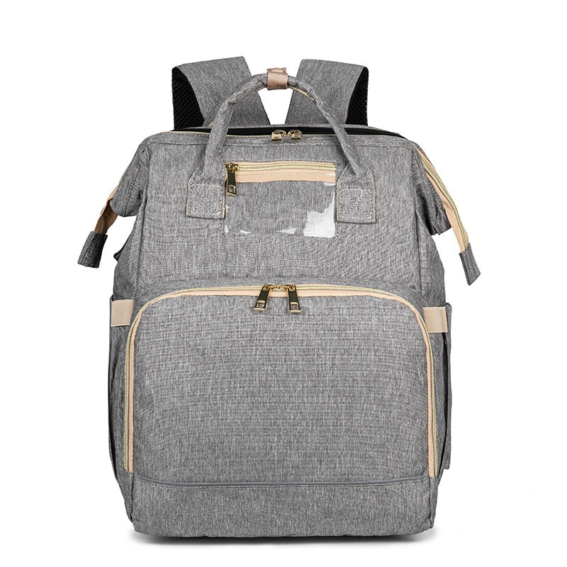 Convertible Baby Nappy Backpack with Foldable Bassinet – Waterproof Multi-Pocket Design | ventumra