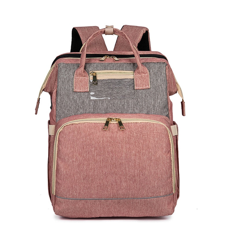 Convertible Baby Nappy Backpack with Foldable Bassinet – Waterproof Multi-Pocket Design | ventumra