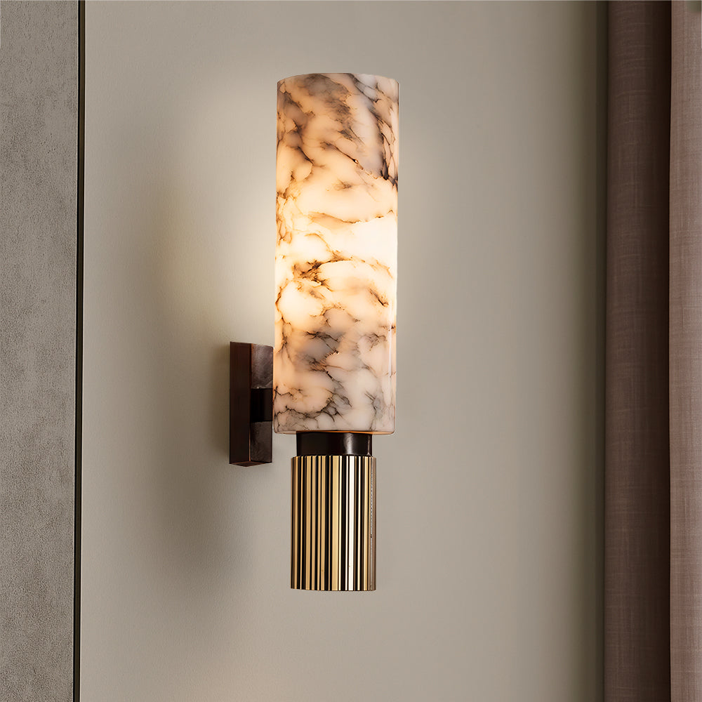 Alabaster Brass Wall Sconce | Ventumra