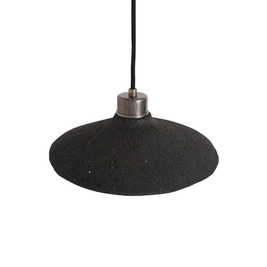 Orenda Organic Black Clay Ceramic Pendant Light 28cm