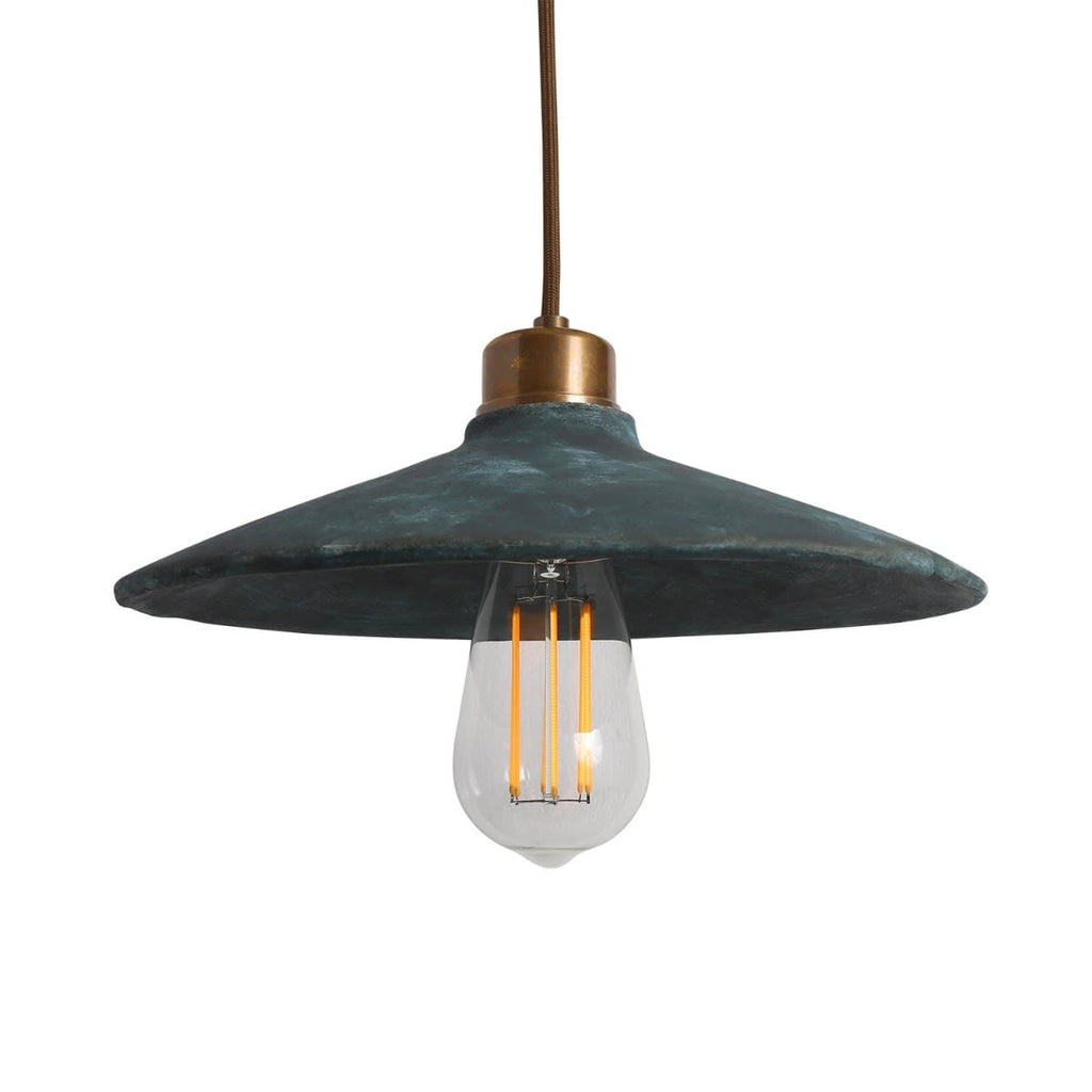 Arden Organic Ceramic Pendant Light 28cm Blue Earth