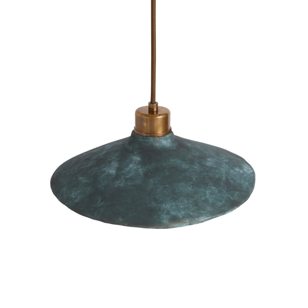 Arden Organic Ceramic Pendant Light 28cm Blue Earth