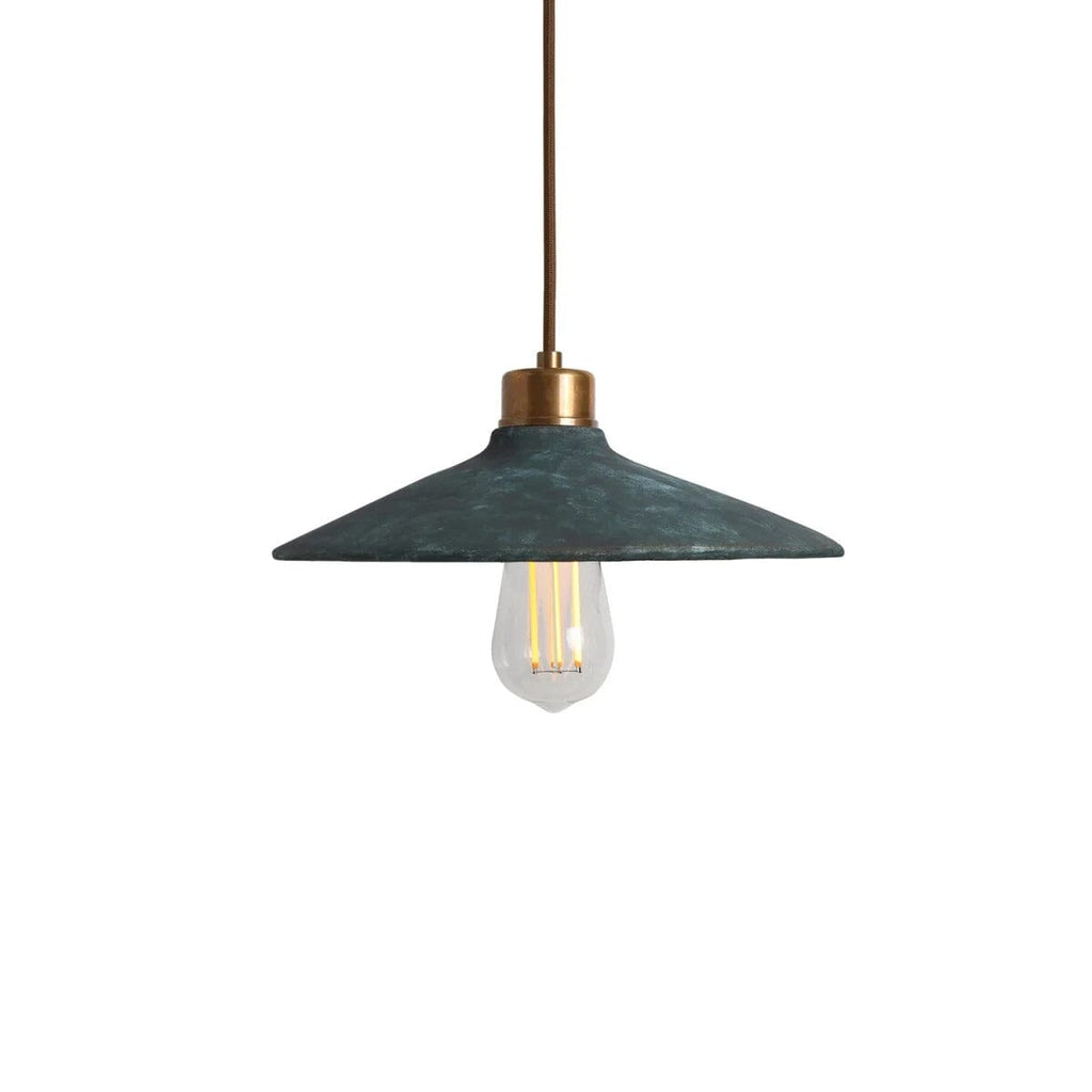 Arden Organic Ceramic Pendant Light 28cm Blue Earth