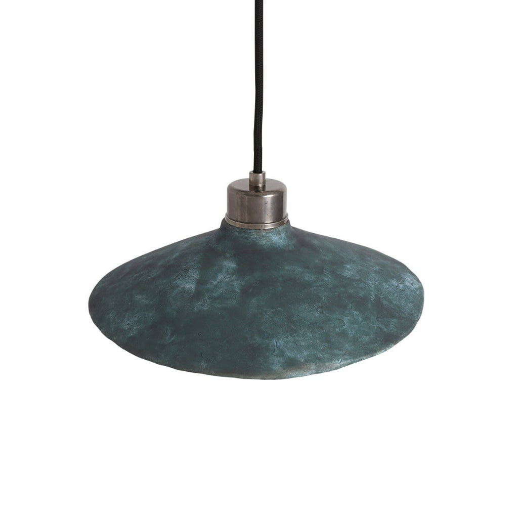 Arden Organic Ceramic Pendant Light 28cm Blue Earth