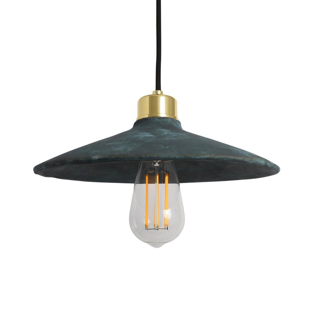 Arden Organic Ceramic Pendant Light 28cm Blue Earth