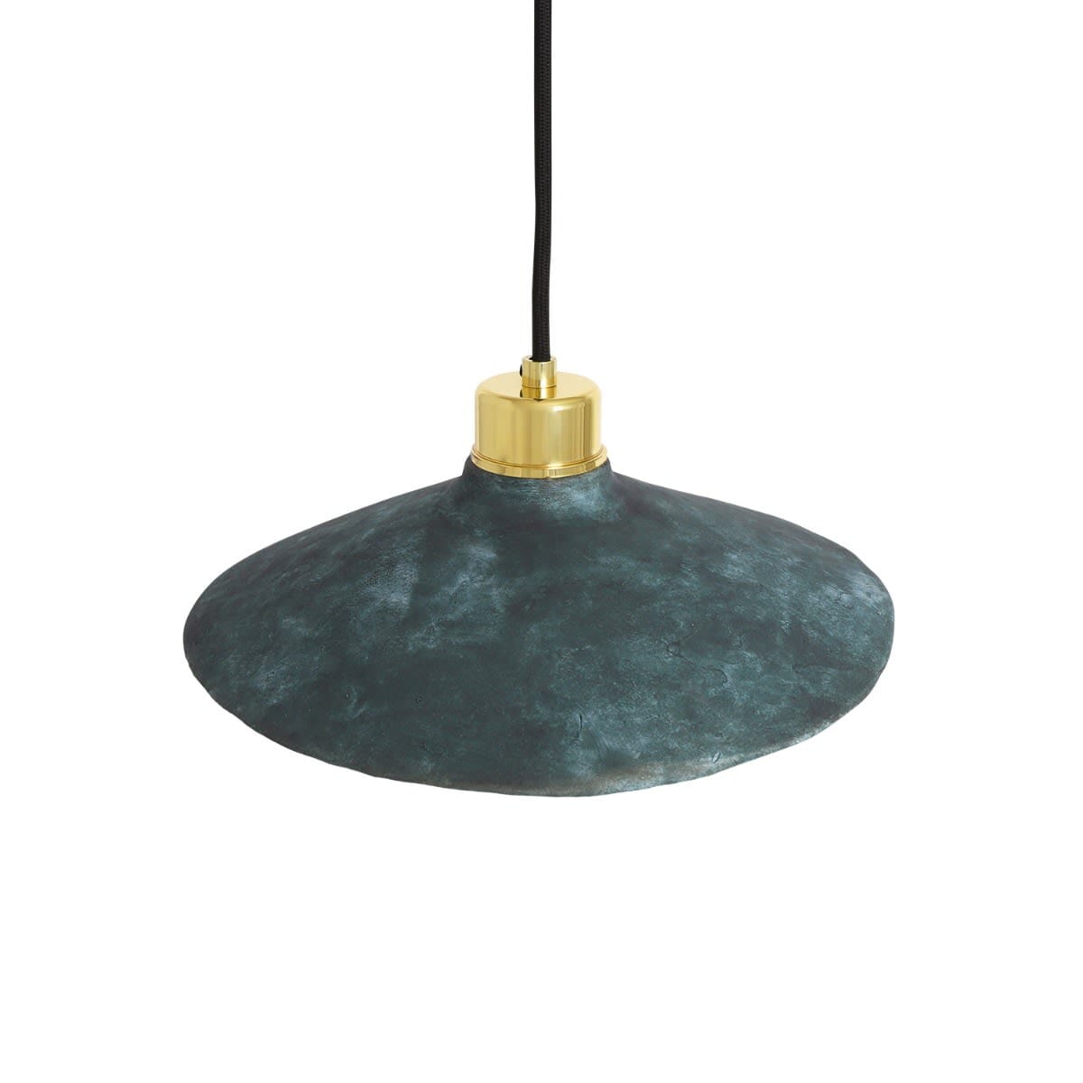 Arden Organic Ceramic Pendant Light 28cm Blue Earth