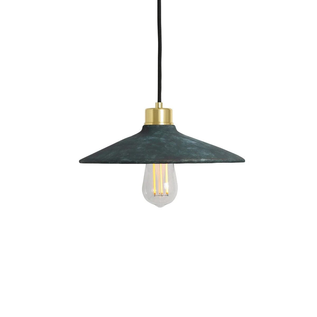 Arden Organic Ceramic Pendant Light 28cm Blue Earth