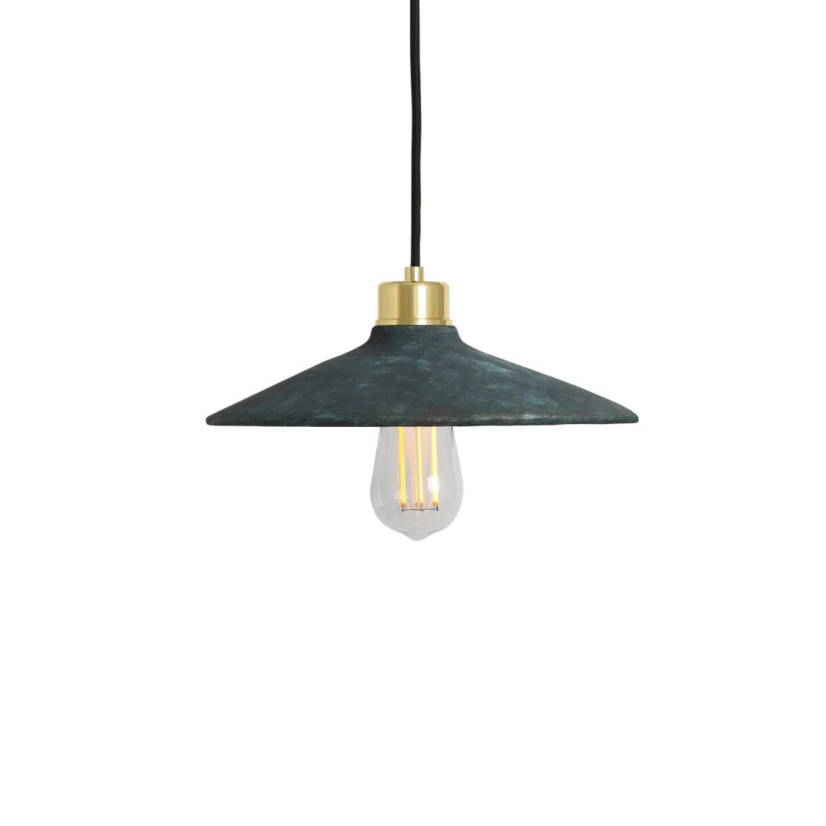 Arden Organic Ceramic Pendant Light 28cm Blue Earth