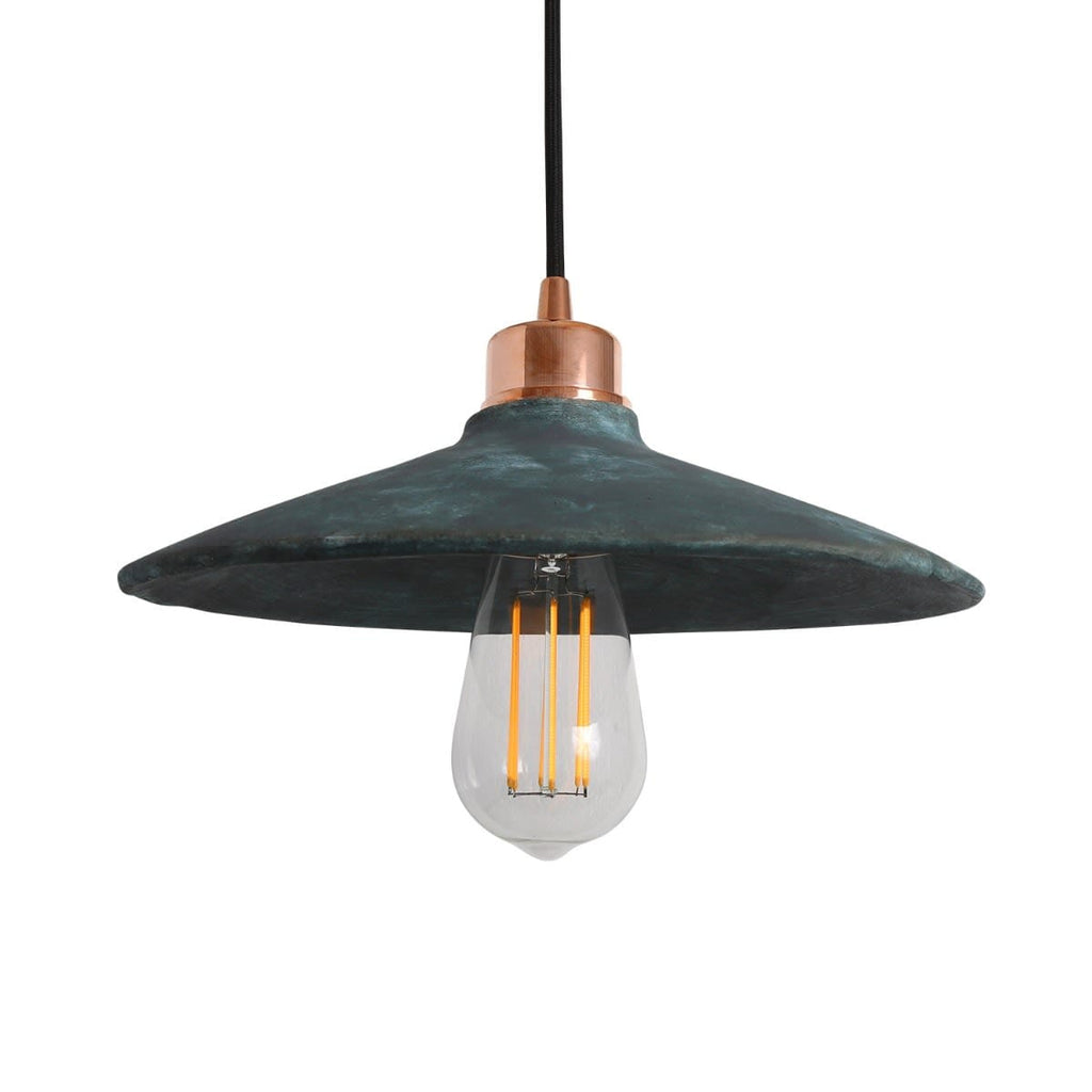 Arden Organic Ceramic Pendant Light 28cm Blue Earth