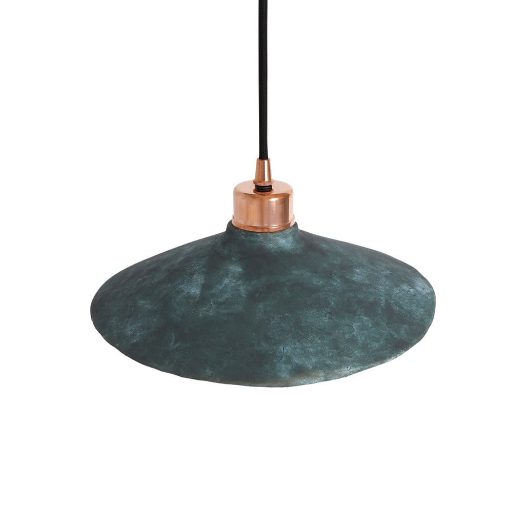 Arden Organic Ceramic Pendant Light 28cm Blue Earth