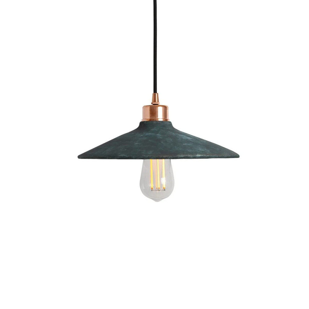Arden Organic Ceramic Pendant Light 28cm Blue Earth