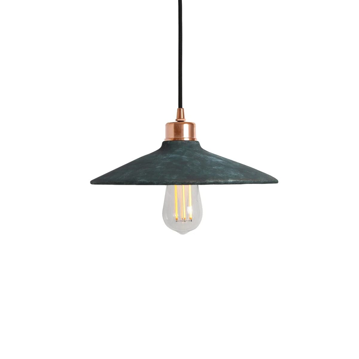 Arden Organic Ceramic Pendant Light 28cm Blue Earth