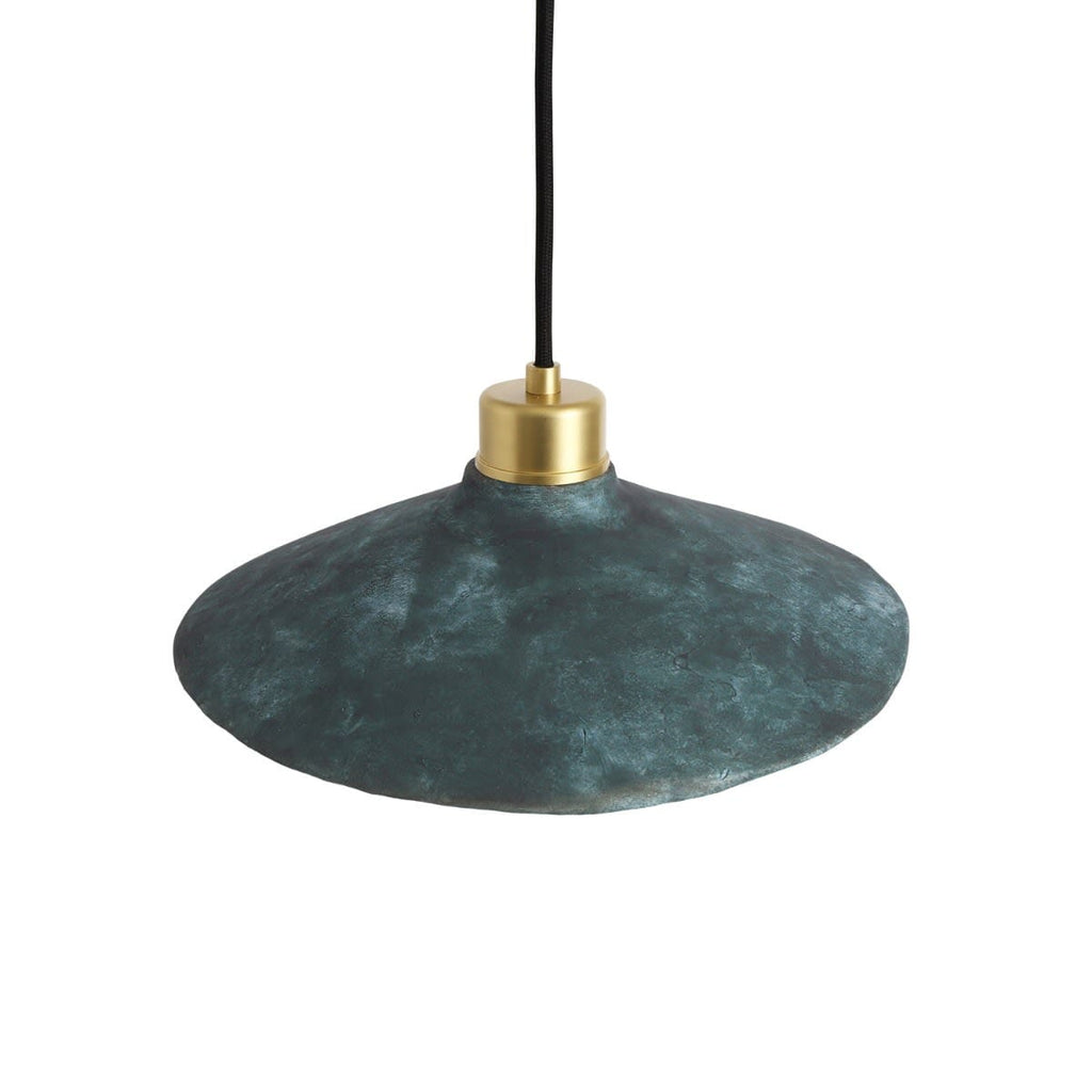 Arden Organic Ceramic Pendant Light 28cm Blue Earth