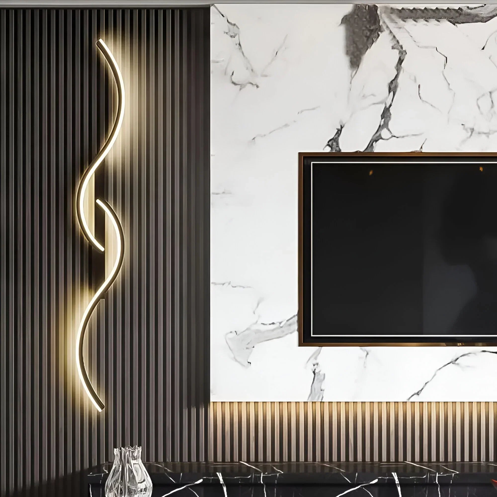 Contemporary Wave Wall Sconce for Ambient Indoor Light | ventumra