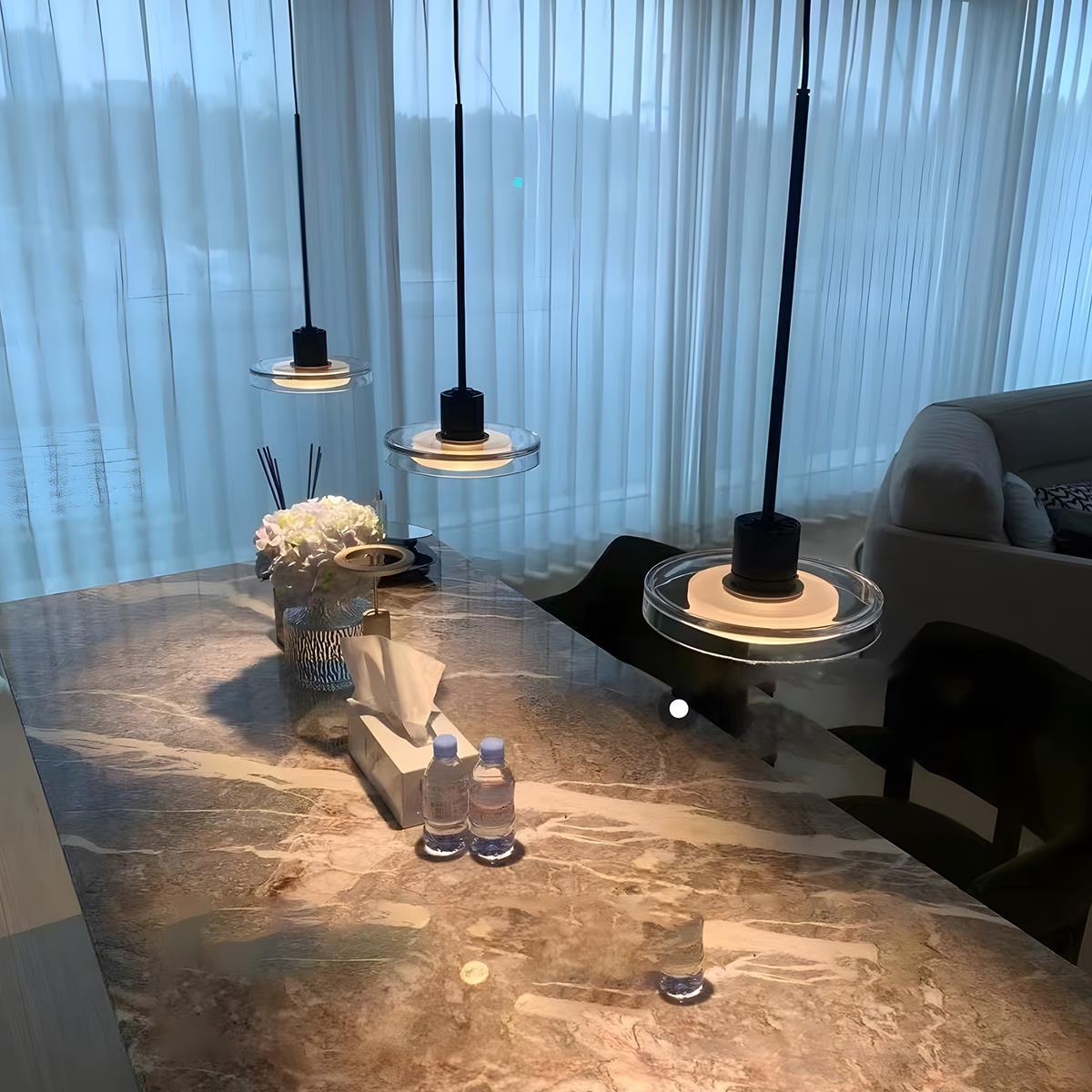 Glass Disc Pendant Light | Ventumra
