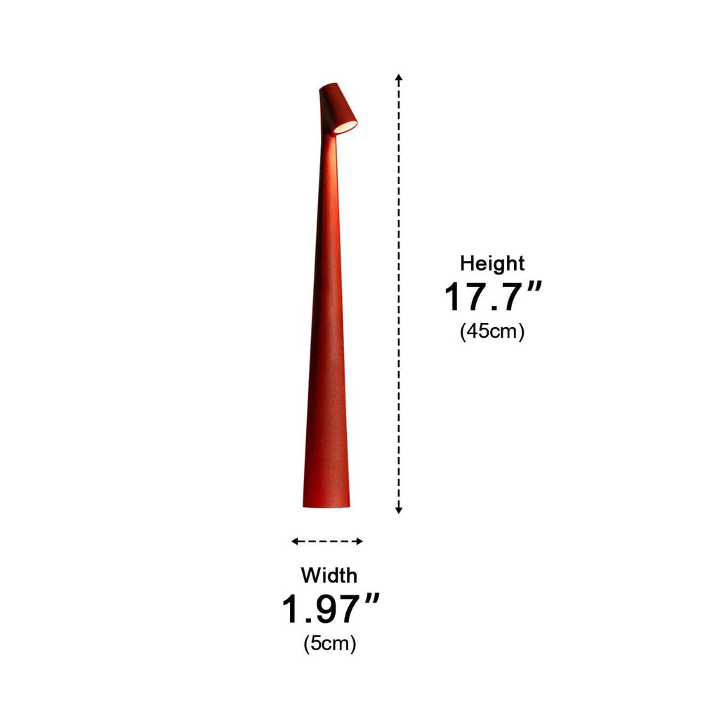 Lampe de table conique à tige inclinée | Ventumra