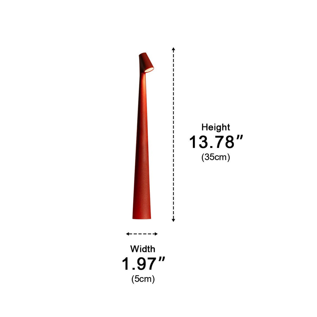 Lampe de table conique à tige inclinée | Ventumra
