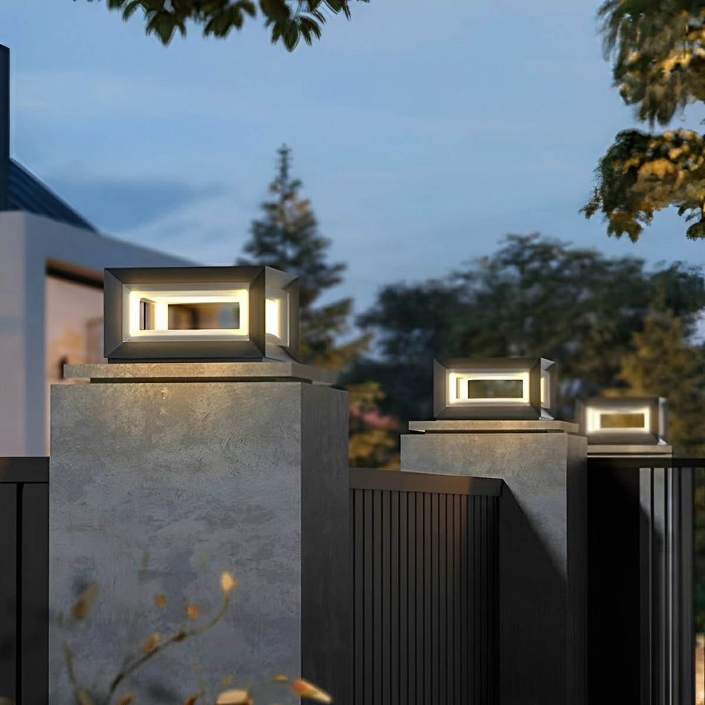 Rectangular LED Outdoor Pillar Light | Ventumra