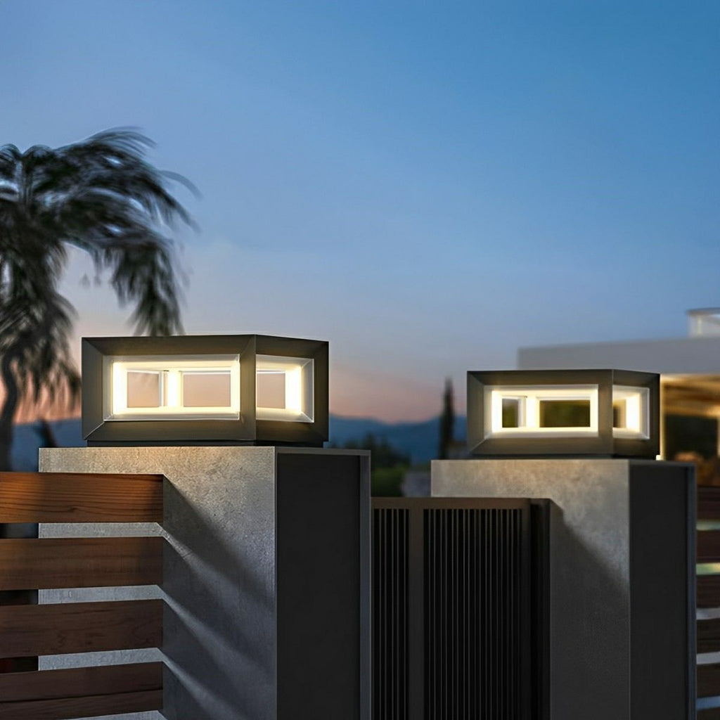 Rectangular LED Outdoor Pillar Light | Ventumra