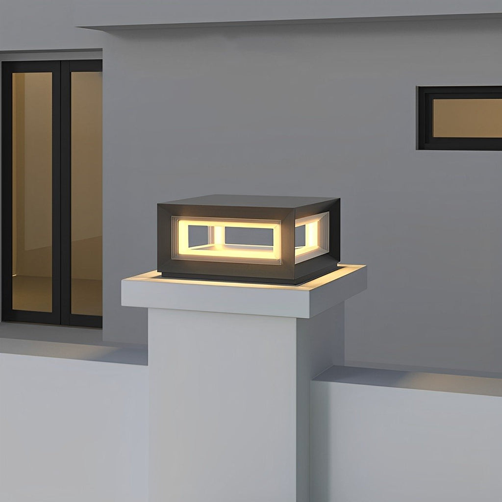 Rectangular LED Outdoor Pillar Light | Ventumra
