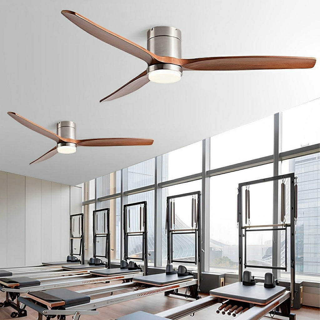 Modern Wood 3-Blade Ceiling Fan Light | Ventumra