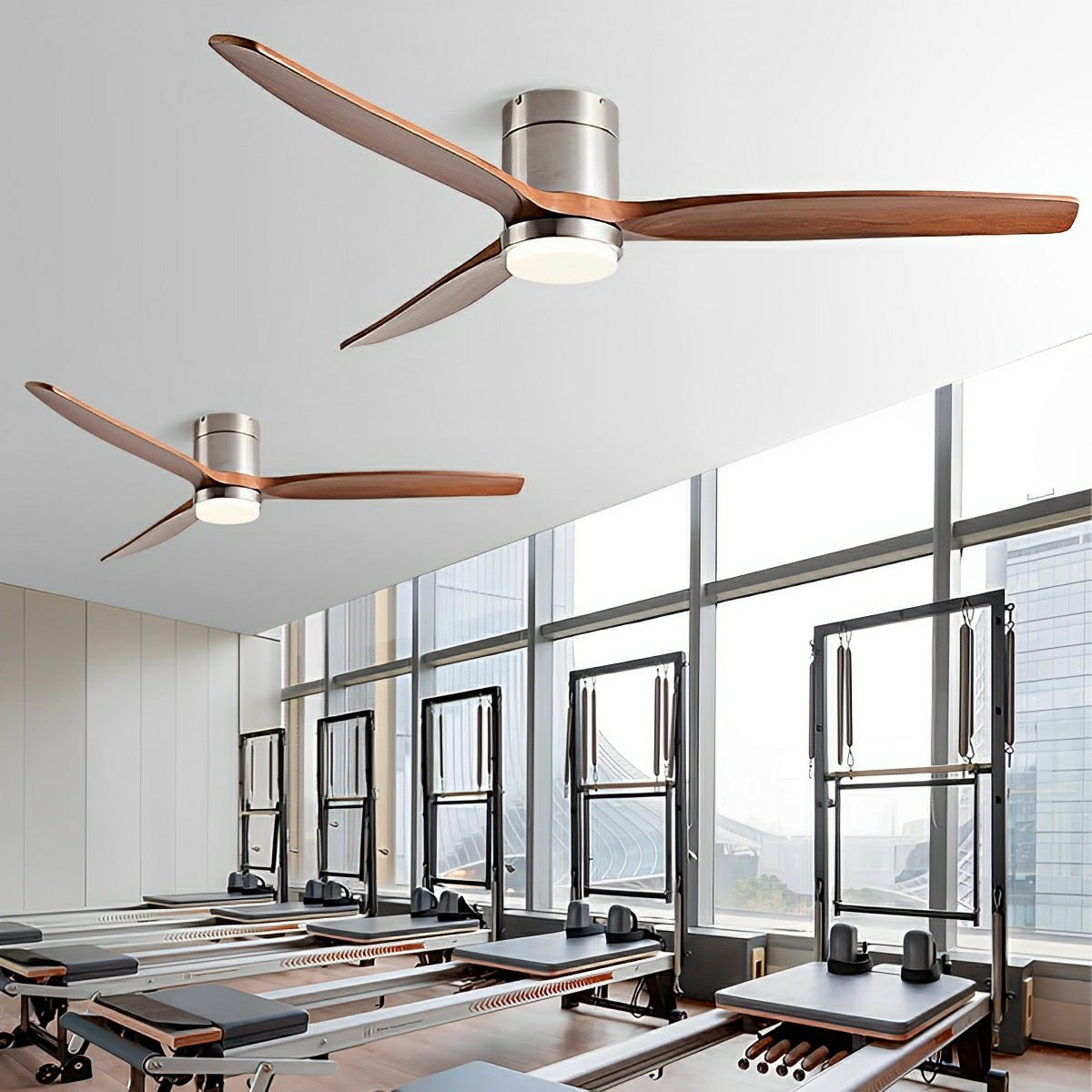 Modern Wood 3-Blade Ceiling Fan Light | Ventumra