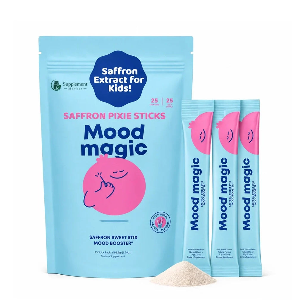 子ども向けMood Magicサフラン・ピクシースティックス：大きな感情を落ち着かせ、学校での集中力をサポート