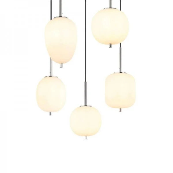 ObsidianHalo Smoked Glass Bowl Pendant Light Variants