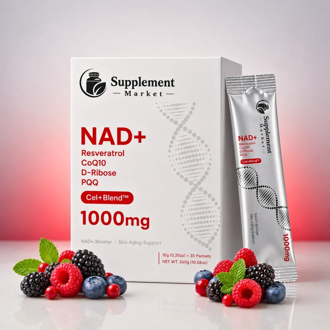 NAD+ Berry-juomasekoitus: tehosta solujen energiantuotantoa ja tue tervettä ikääntymistä