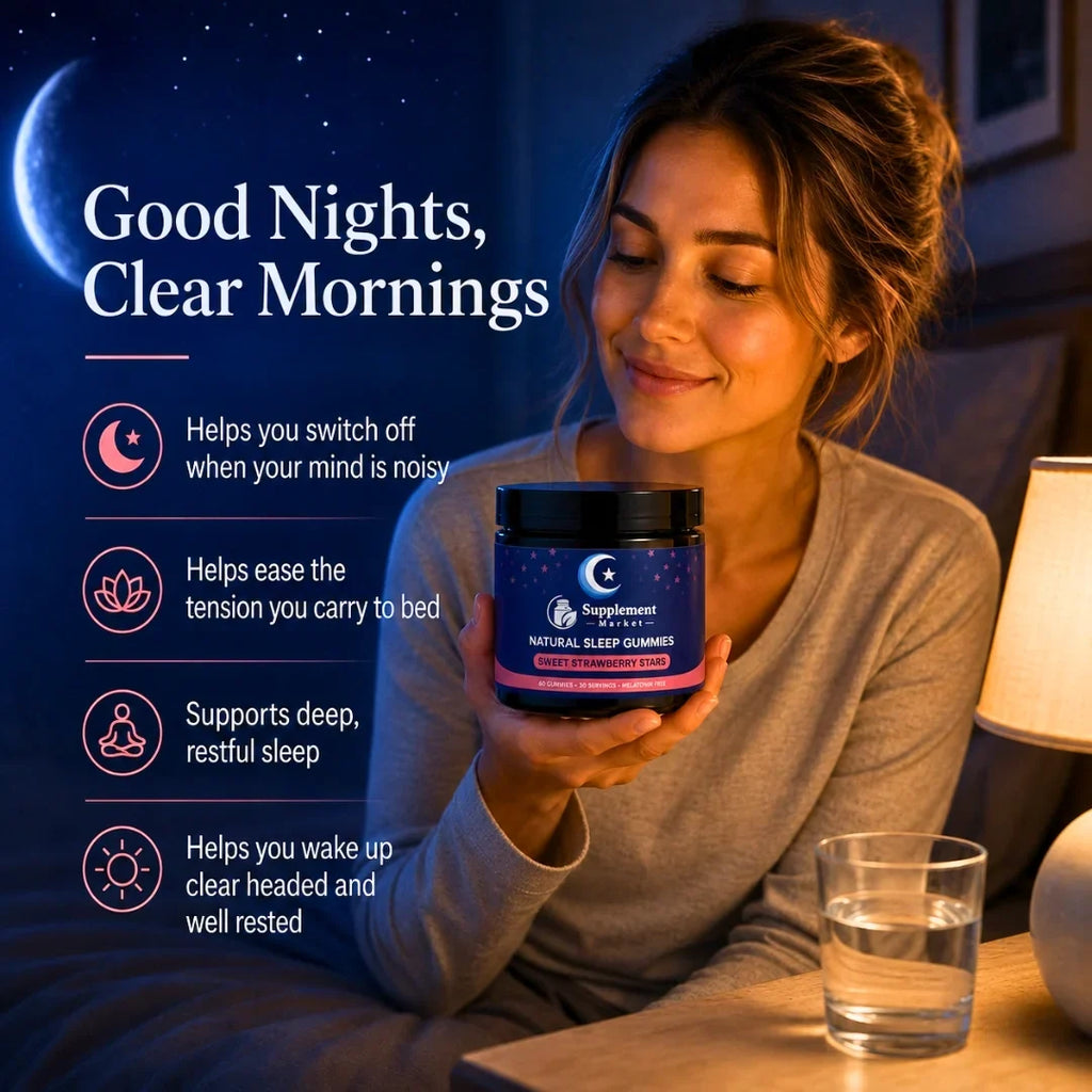 Natural Sleep Gummies: Melatonin-Free Deep Rest & Clear Mornings