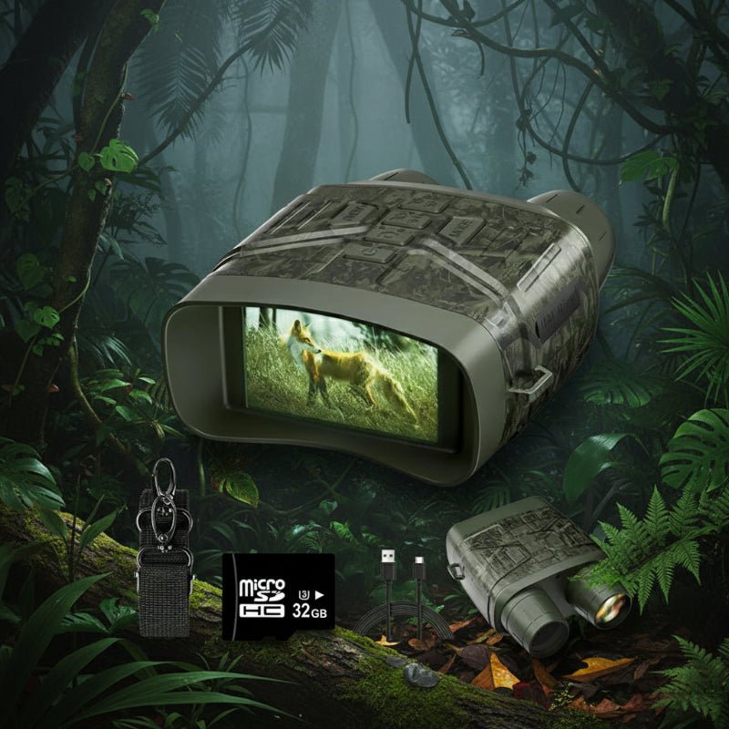 LumaGuard Digital Infrared Night Vision Binoculars — 4K Resolution, 36MP Camera, 3-Inch TFT Monitor