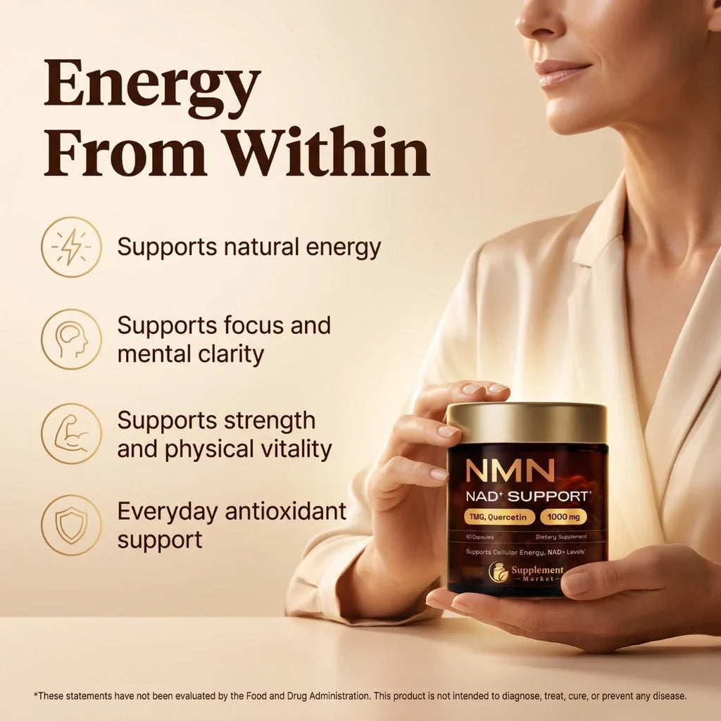 Suport pentru NMN și NAD+: stimulator al energiei celulare și al vitalității cognitive
