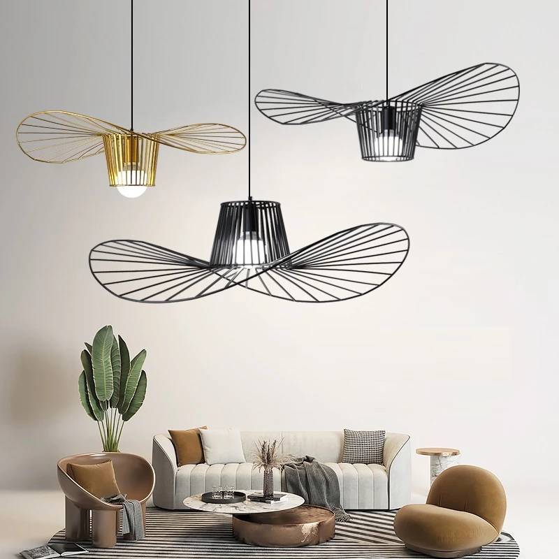 Solara Straw Hat Minimalist Pendant Light for Home Decor