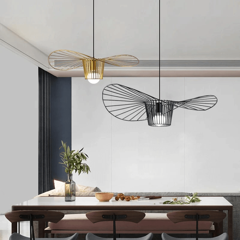 Solara Straw Hat Minimalist Pendant Light for Home Decor