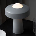 LumaTime Table Lamp Matte Metal And Glass Built In On Off