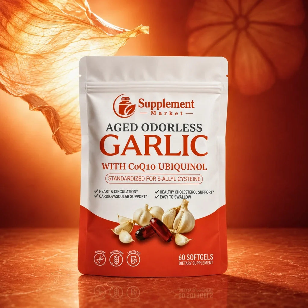 Aged Garlic & Ubiquinol CoQ10: Complete Circulation & Cellular Energy
