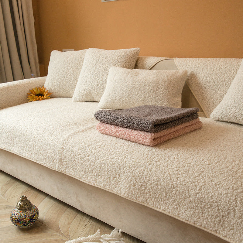 Cozy Teddy Sofa Covers — Soft Texture, Protective Fit