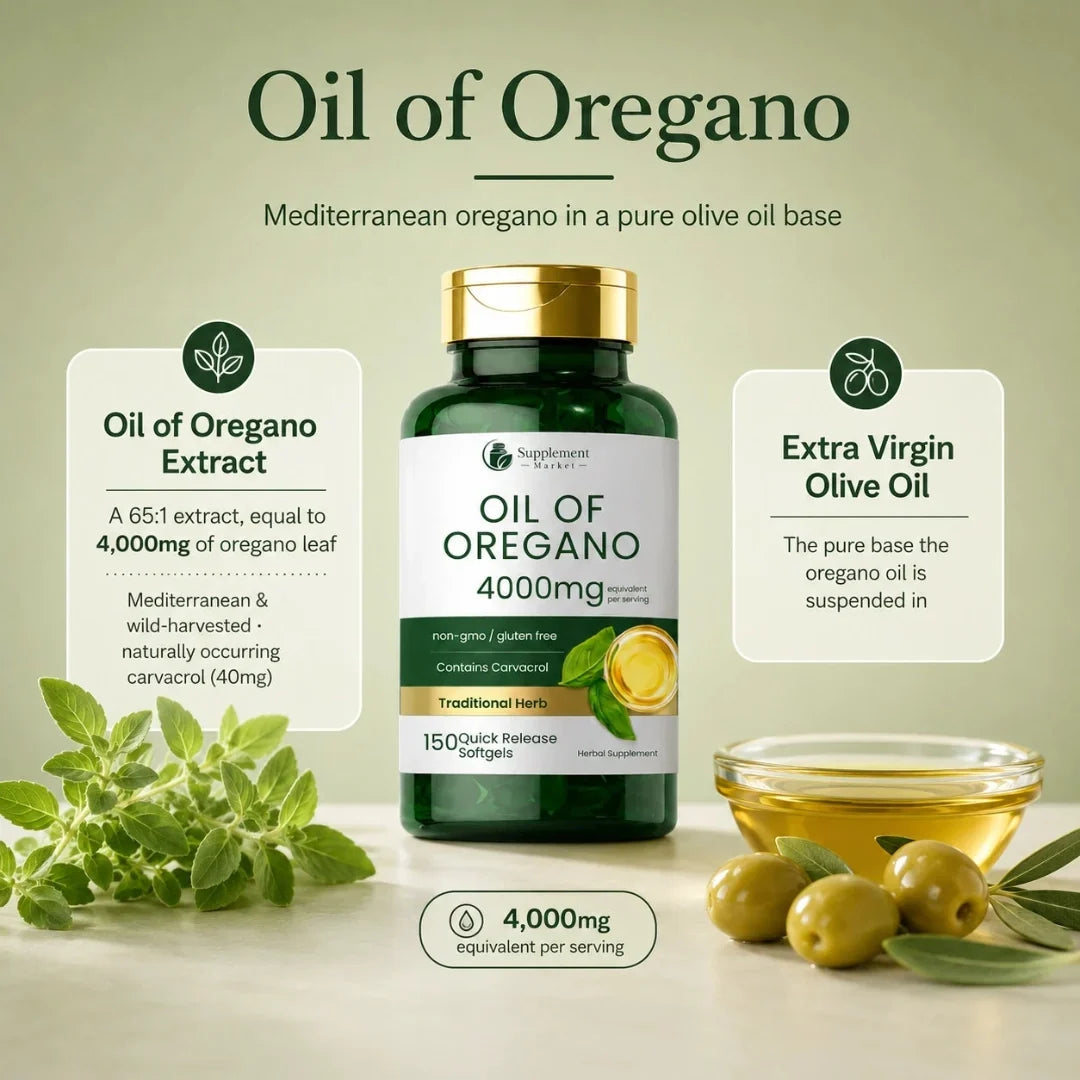Cápsulas blandas de aceite de orégano de 4000 mg: potente defensa inmunitaria y bienestar digestivo