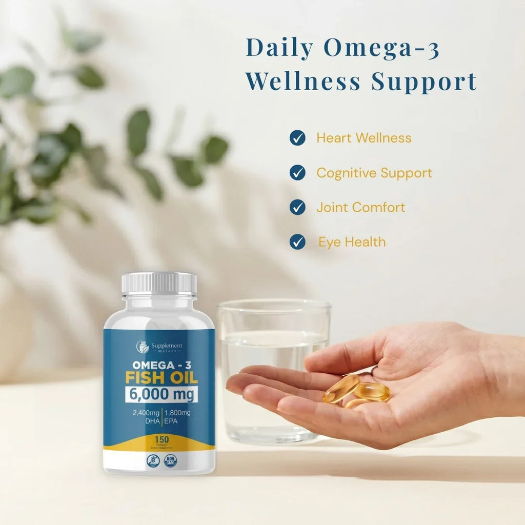 Vysoce účinný rybí olej s omega-3: pohyblivost kloubů, soustředění a podpora krevního oběhu