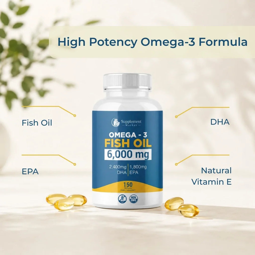 Vysoce účinný rybí olej s omega-3: pohyblivost kloubů, soustředění a podpora krevního oběhu