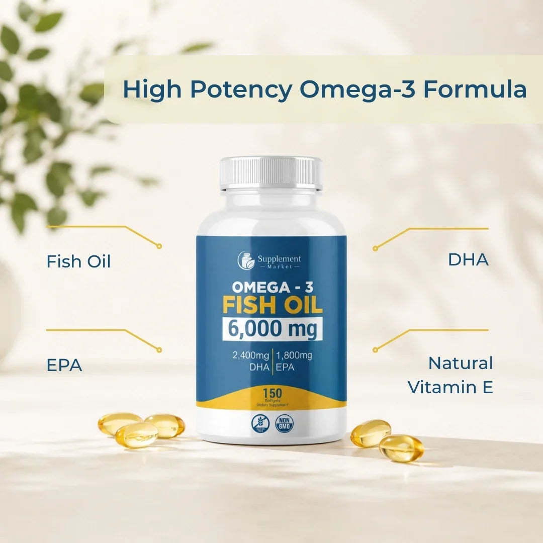 Vysoce účinný rybí olej s omega-3: pohyblivost kloubů, soustředění a podpora krevního oběhu