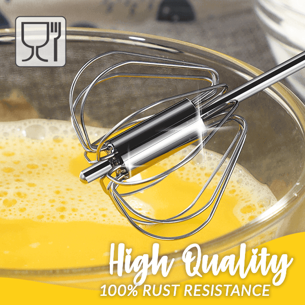 MixMaster Stainless Steel Whisk — Splash-Free Sauce & Egg Mixing