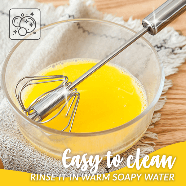 MixMaster Stainless Steel Whisk — Splash-Free Sauce & Egg Mixing