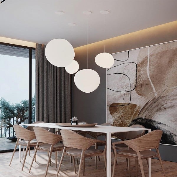 CaelumGlass Satin-Finish Pendant Light for Warm Glow