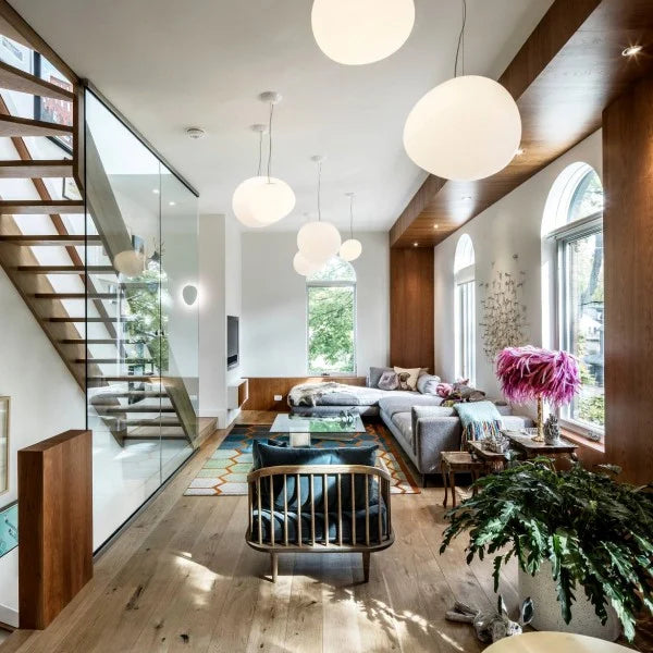CaelumGlass Satin-Finish Pendant Light for Warm Glow
