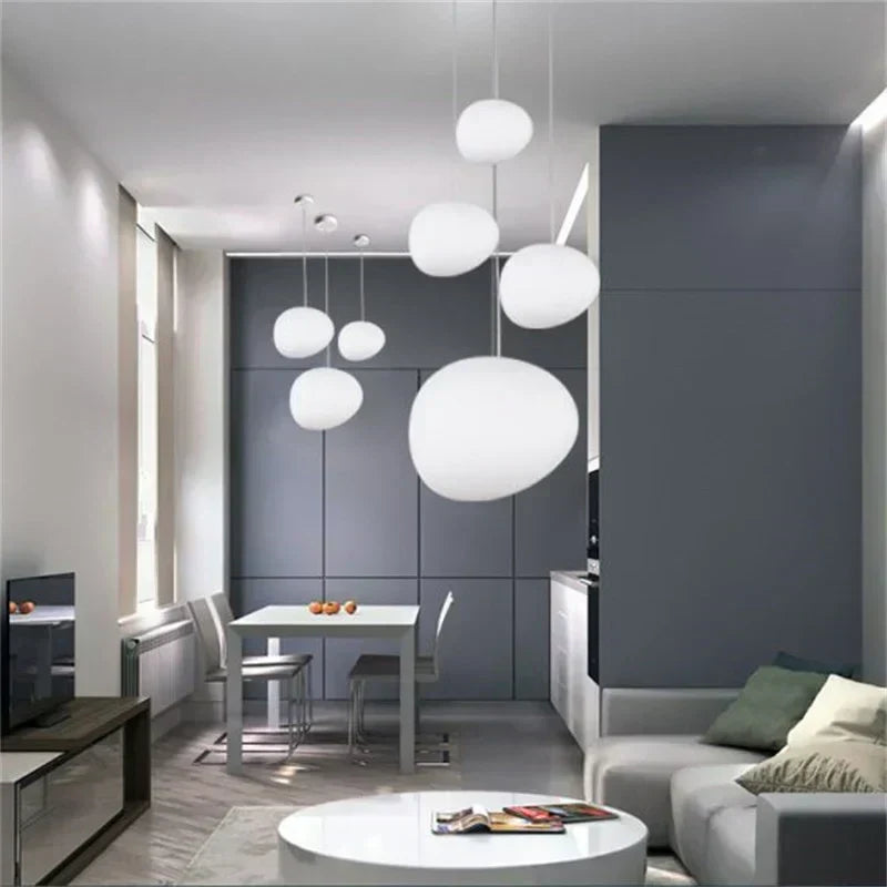 CaelumGlass Satin-Finish Pendant Light for Warm Glow