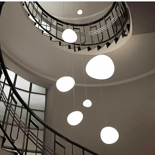CaelumGlass Satin-Finish Pendant Light for Warm Glow